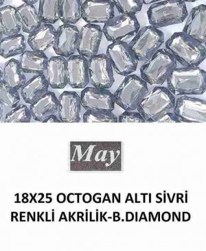 18X25 OCTOGAN ALTI SİVRİ RENKLİ AKRİLİK-B.DIAMOND