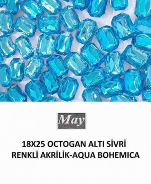 18X25 OCTOGAN ALTI SİVRİ RENKLİ AKRİLİK-AQUA BOHEMICA