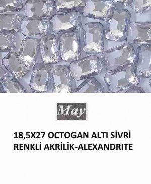 18,5X27 OCTOGAN ALTI SİVRİ RENKLİ AKRİLİK-ALEXANDRITE