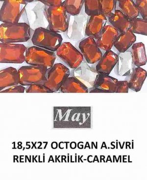 18,5X27 OCTOGAN ALTI SİVRİ RENKLİ AKRİLİK-CARAMEL