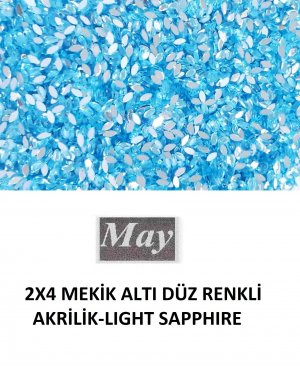 2X4 MEKİK ALTI DÜZ RENKLİ AKRİLİK-LIGHT SAPPHIRE