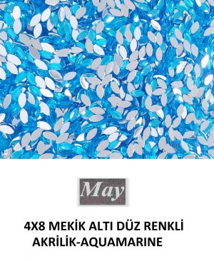 4X8 MEKİK ALTI DÜZ RENKLİ AKRİLİK-AQUAMARINE