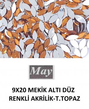 9X20 MEKİK ALTI DÜZ RENKLİ AKRİLİK-T.TOPAZ
