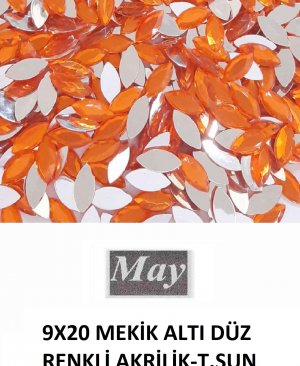 9X20 MEKİK ALTI DÜZ RENKLİ AKRİLİK-T.SUN