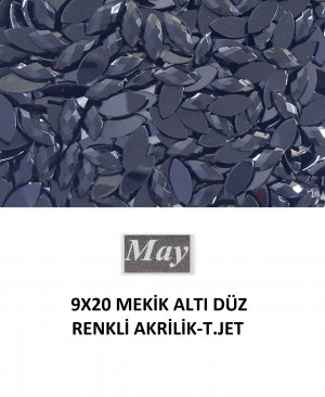 9X20 MEKİK ALTI DÜZ RENKLİ AKRİLİK-T.JET