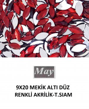 9X20 MEKİK ALTI DÜZ RENKLİ AKRİLİK-T.SIAM