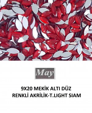 9X20 MEKİK ALTI DÜZ RENKLİ AKRİLİK-T.LIGHT SIAM
