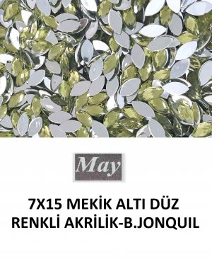 7X15 MEKİK ALTI DÜZ RENKLİ AKRİLİK-B.JONQUIL