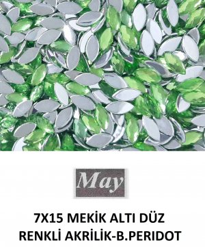 7X15 MEKİK ALTI DÜZ RENKLİ AKRİLİK-B.PERIDOT
