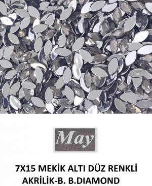 7X15 MEKİK ALTI DÜZ RENKLİ AKRİLİK-B. B.DIAMOND