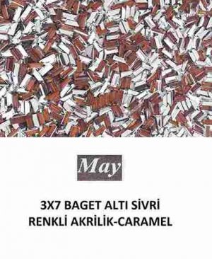 3X7 BAGET ALTI SİVRİ RENKLİ AKRİLİK-CARAMEL