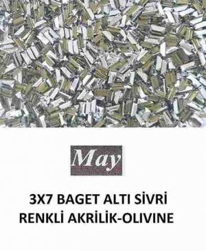 3X7 BAGET ALTI SİVRİ RENKLİ AKRİLİK-OLIVINE