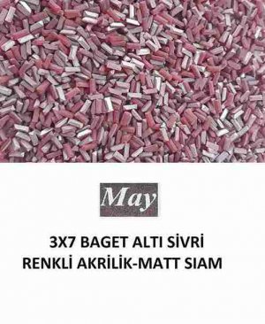 3X7 BAGET ALTI SİVRİ RENKLİ AKRİLİK-MATT SIAM
