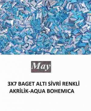 3X7 BAGET ALTI SİVRİ RENKLİ AKRİLİK-AQUA BOHEMICA