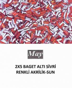 2X5 BAGET ALTI SİVRİ RENKLİ AKRİLİK-SUN