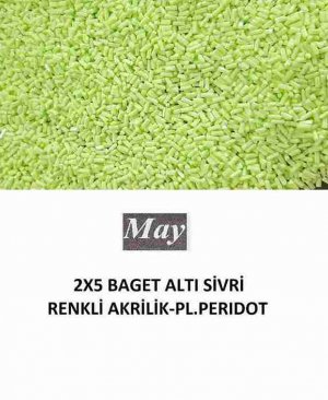 2X5 BAGET ALTI SİVRİ RENKLİ AKRİLİK-PL.PERIDOT