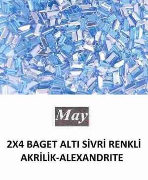 2X4 BAGET ALTI SİVRİ RENKLİ AKRİLİK-ALEXANDRITE