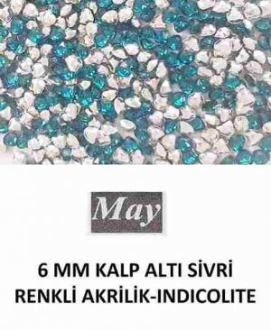 6 MM KALP ALTI SİVRİ RENKLİ AKRİLİK-INDICOLITE