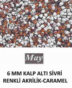 6 MM KALP ALTI SİVRİ RENKLİ AKRİLİK-CARAMEL