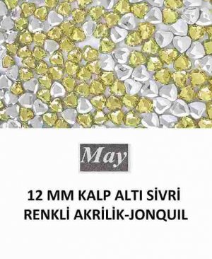 12 MM KALP ALTI SİVRİ RENKLİ AKRİLİK-JONQUIL