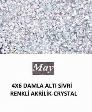 4X6 DAMLA ALTI SİVRİ RENKLİ AKRİLİK-CRYSTAL