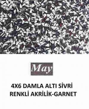 4X6 DAMLA ALTI SİVRİ RENKLİ AKRİLİK-GARNET