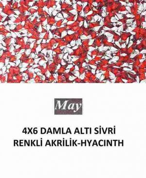 4X6 DAMLA ALTI SİVRİ RENKLİ AKRİLİK-HYACINTH