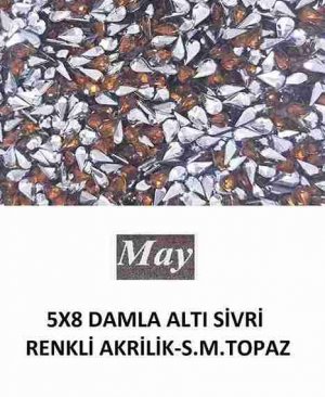 5X8 DAMLA ALTI SİVRİ RENKLİ AKRİLİK-S.M.TOPAZ