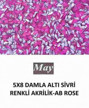 5X8 DAMLA ALTI SİVRİ RENKLİ AKRİLİK-AB ROSE