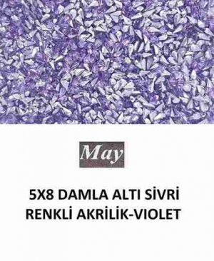 5X8 DAMLA ALTI SİVRİ RENKLİ AKRİLİK-VIOLET