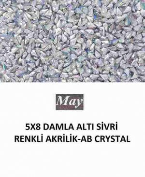 5X8 DAMLA ALTI SİVRİ RENKLİ AKRİLİK-AB CRYSTAL