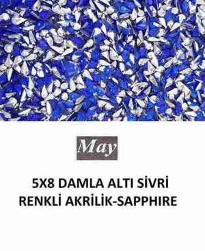 5X8 DAMLA ALTI SİVRİ RENKLİ AKRİLİK-SAPPHIRE