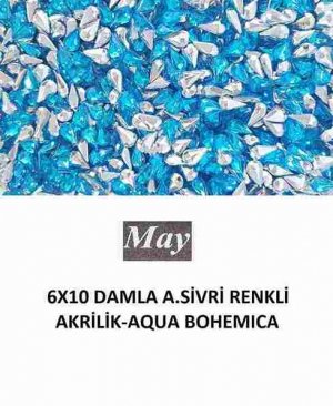 6X10 DAMLA ALTI SİVRİ RENKLİ AKRİLİK-AQUA BOHEMICA