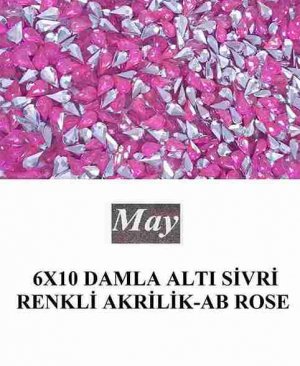 6X10 DAMLA ALTI SİVRİ RENKLİ AKRİLİK-AB ROSE