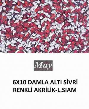 6X10 DAMLA ALTI SİVRİ RENKLİ AKRİLİK-LIGHT SIAM