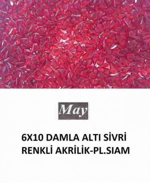 6X10 DAMLA ALTI SİVRİ RENKLİ AKRİLİK-PL.SIAM