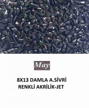 8X13 DAMLA ALTI SİVRİ RENKLİ AKRİLİK-JET