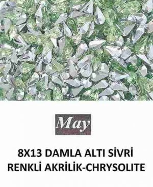 8X13 DAMLA ALTI SİVRİ RENKLİ AKRİLİK-CHRYSOLITE