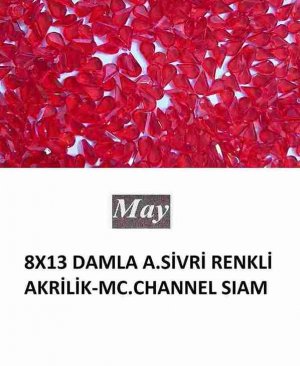 8X13 DAMLA ALTI SİVRİ RENKLİ AKRİLİK-MC.CHANNEL SIAM