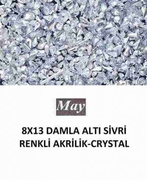 8X13 DAMLA ALTI SİVRİ RENKLİ AKRİLİK-CRYSTAL