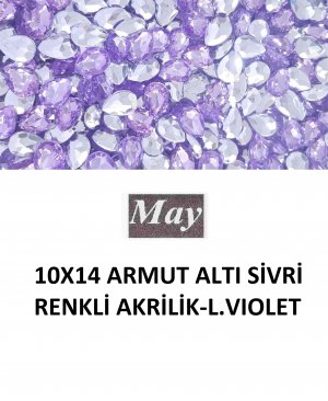 10X14 ARMUT ALTI SİVRİ RENKLİ AKRİLİK-LIGHT VIOLET