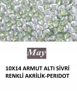 10X14 ARMUT ALTI SİVRİ RENKLİ AKRİLİK-PERIDOT