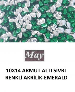 10X14 ARMUT ALTI SİVRİ RENKLİ AKRİLİK-EMERALD