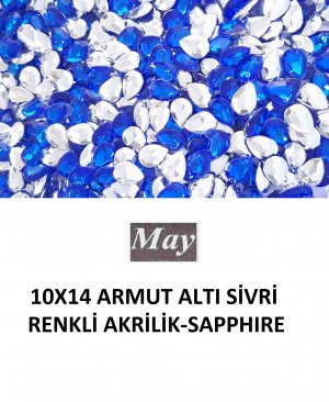 10X14 ARMUT ALTI SİVRİ RENKLİ AKRİLİK-SAPPHIRE