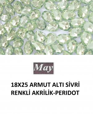 18X25 ARMUT ALTI SİVRİ RENKLİ AKRİLİK-PERIDOT