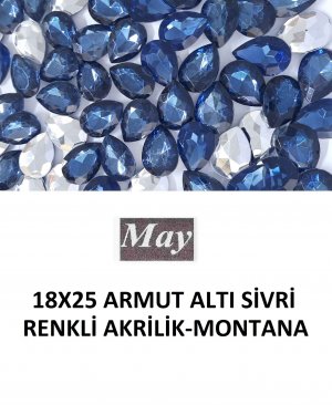 18X25 ARMUT ALTI SİVRİ RENKLİ AKRİLİK-MONTANA