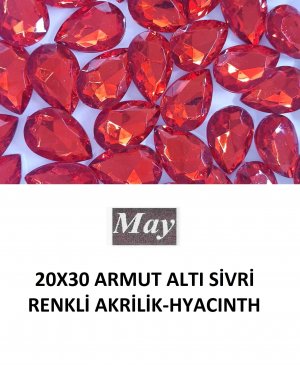 20X30 ARMUT ALTI SİVRİ RENKLİ AKRİLİK-HYACINTH