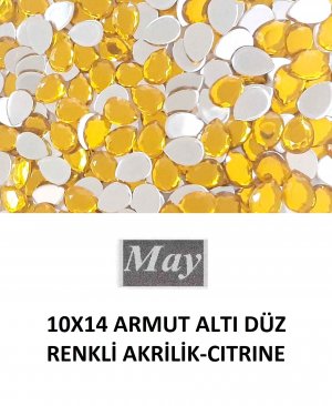 10X14 ARMUT ALTI DÜZ RENKLİ AKRİLİK-CITRINE
