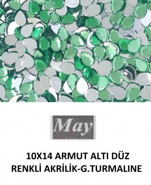 10X14 ARMUT ALTI DÜZ RENKLİ AKRİLİK-G.TURMALINE