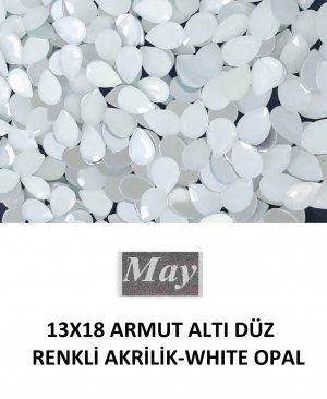 13X18 ARMUT ALTI DÜZ RENKLİ AKRİLİK-WHITE OPAL